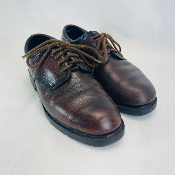 Thom McAn | Shoes | Vintage Thom Mcan Mens Brown Leather Oxford Shoes ...